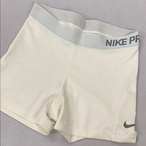 White Nike Dri Fit Shorts